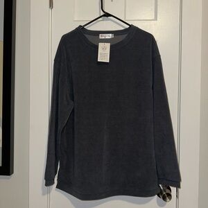 Cozy Gray Long Sleeve Top